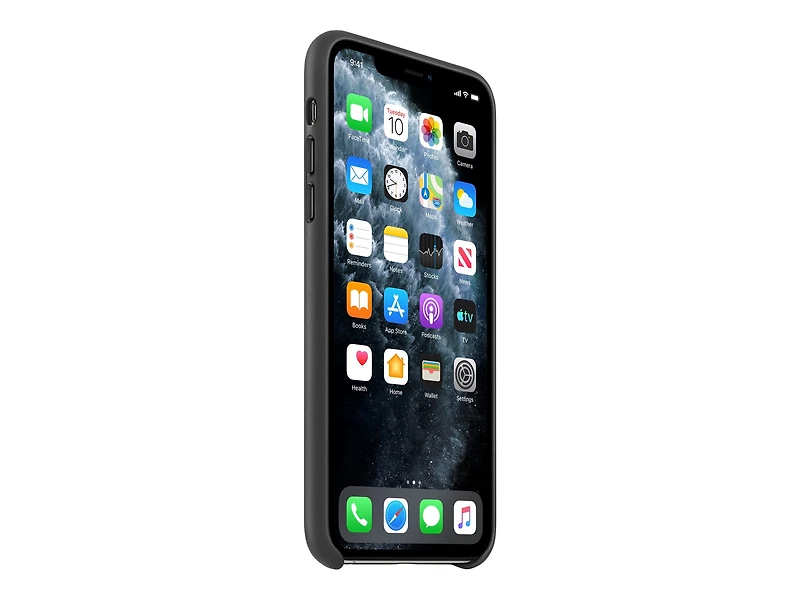 Apple Étui en cuir (pour iPhone 11 Pro Max) - Noir