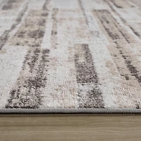 Rug Branch Cadence Abstract Indoor Area Rug, Beige Brown, Modern - Living Room, Bedroom, Dining Room, and Kitchen
