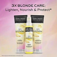 John Frieda Go Blonder Lightening Conditioner for Moisture Restoring and Strengthening Blonde Hair, Lightening Conditioner | 250mL