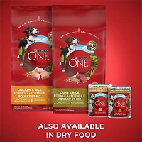 Purina ONE SmartBlend Moulue Classique Entrée de Boeuf et Riz Brun, Nourriture Humide pour Chiens 368 g 368g