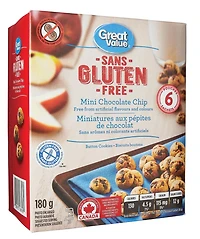 Mini biscuits aux pépites de chocolat de Great Value 180g