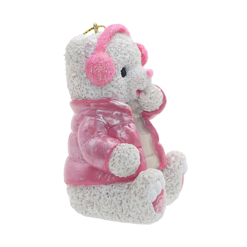 PINK SNOWFLAKE TEDDY GIRL