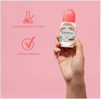Crystal Déodorant roll-on Body - Noix de coco et vanille - 66 ml