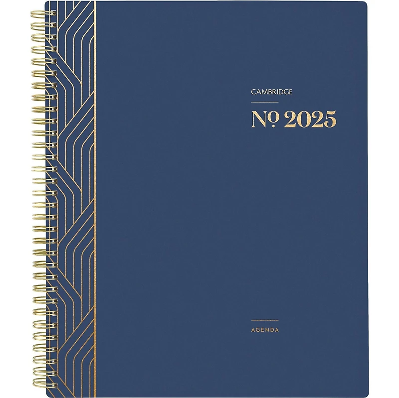 Grand agenda hebdomadaire/mensuel Cambridge Workstyle Balance Bleu Planificateur