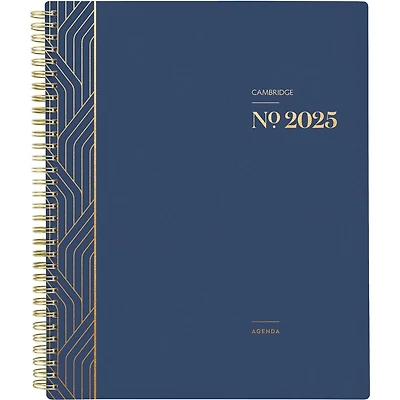 Grand agenda hebdomadaire/mensuel Cambridge Workstyle Balance Bleu Planificateur