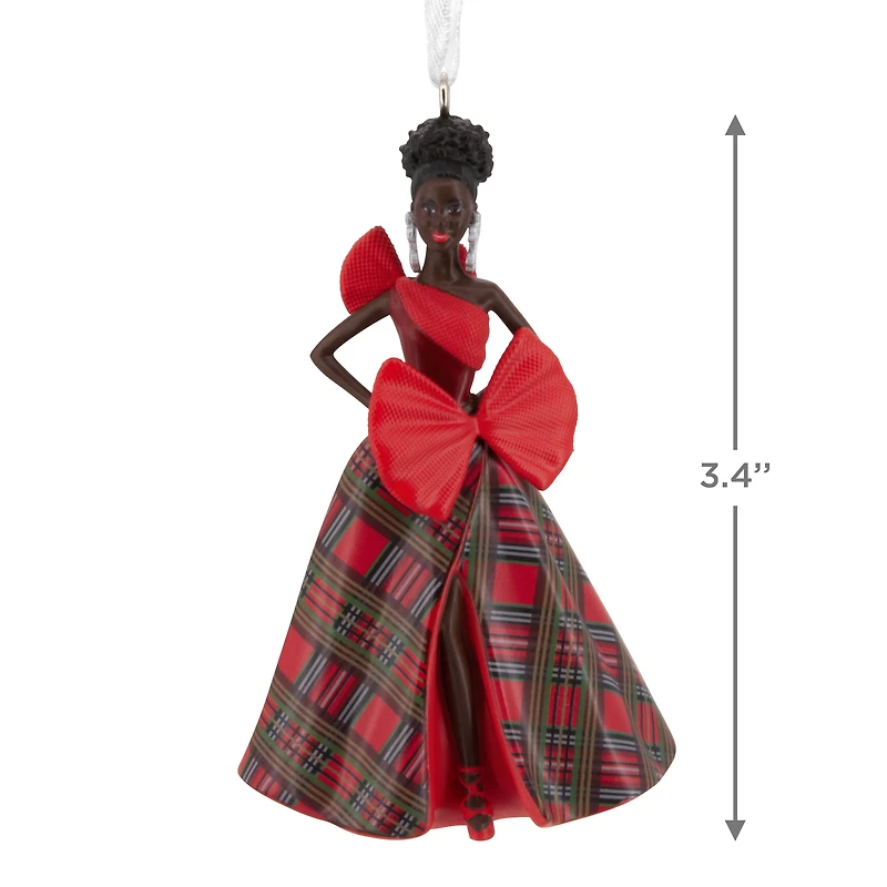 Décoration Hallmark de Noël, Barbie noire des fêtes 2025, Mattel