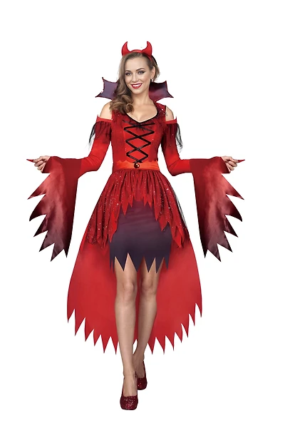 Partyholic Darling Devil costume for women, Large