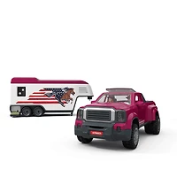 Schleich Lakeside Truck and Trailer Car Playset, 119 Count