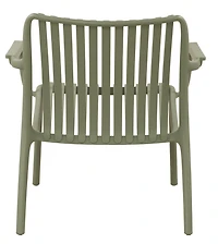 Summer stripe line one-seater chair with arm, Green Jade