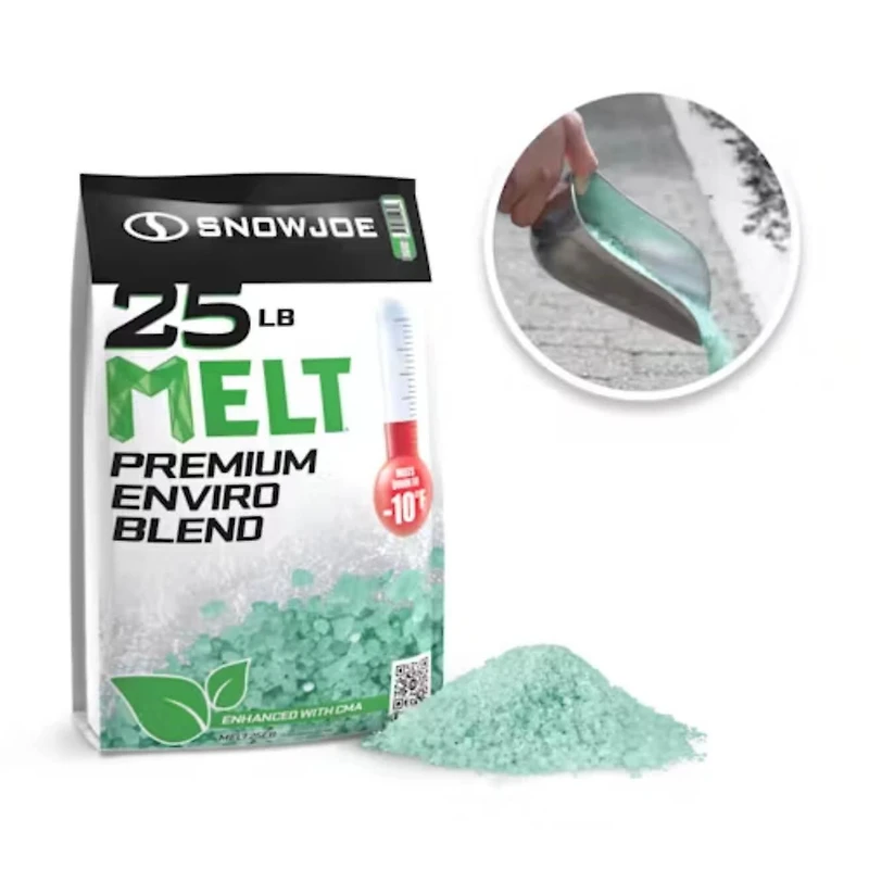 Déglaçant écologique de qualité supérieure Snow Joe MELT, sac refermable de 25 lb, avec CMA, sans danger pour les animaux