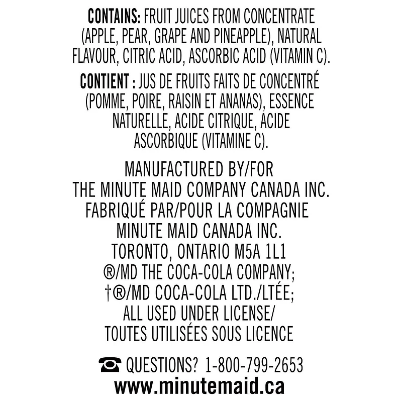 Minute Maid Fruit Blend Juice 200mL carton 8 pack