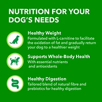 Nourriture sèche pour chiens adultes IAMS Healthy Weight avec poulet véritable