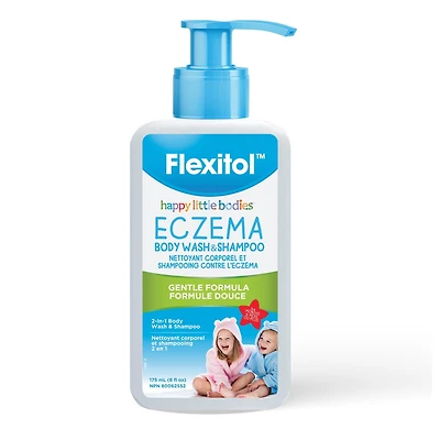 Nettoyant pour le corps et Shampooing contre l'eczéma Happy Little Bodies de Flexitol