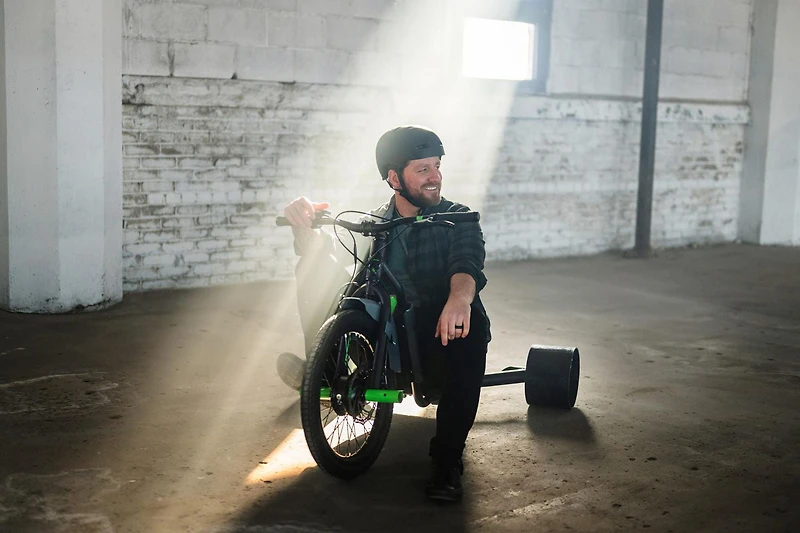 Huffy Green Machine 36-Volt Electric Drift Trike, Black, for Adults