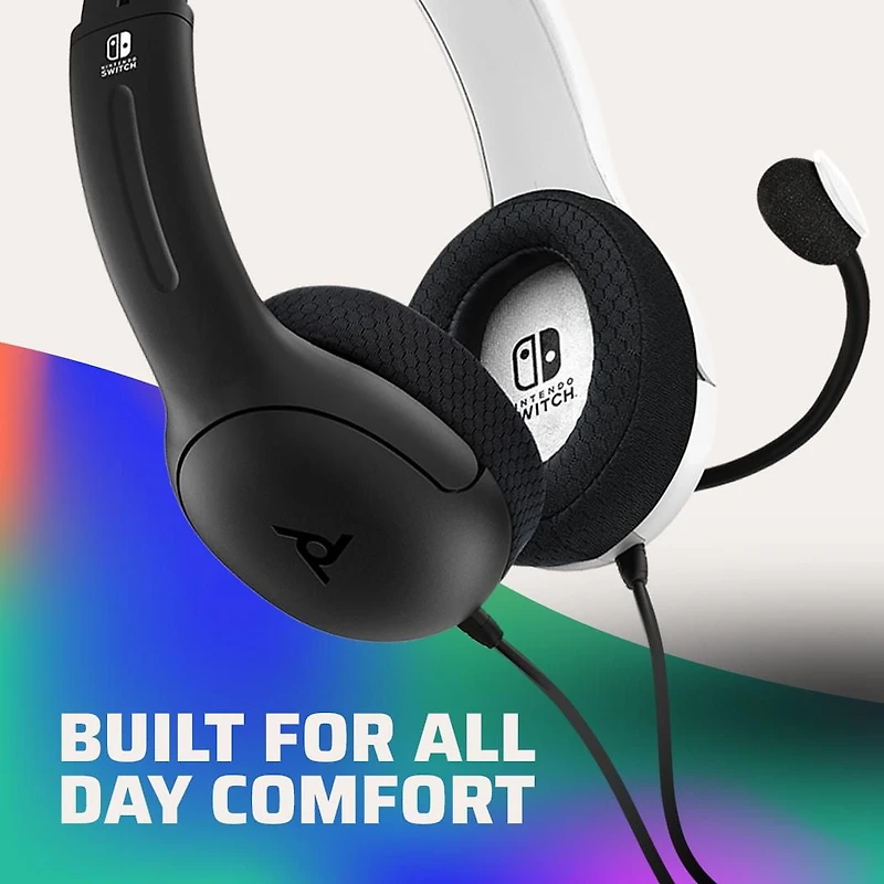PDP Gaming LVL40 Wired Stereo Gaming Headset: Noir Nintendo Switch, Nintendo Switch (OLED Model) PDP Switch Headset Noir