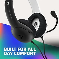 PDP Gaming LVL40 Wired Stereo Gaming Headset: Noir Nintendo Switch, Nintendo Switch (OLED Model) PDP Switch Headset Noir