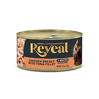 Reveal Natural Nourriture Humide pour Chats Sélection de Poulet en Bouillon Paquet de Variétés 8 Boîtes de 70 g