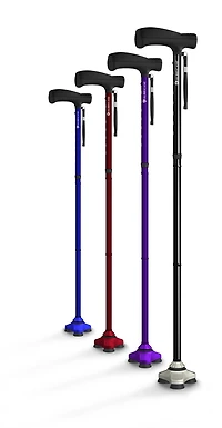 HurryCane Freedom Edition Folding Cane with T Handle, Black, #1 selling cane in America