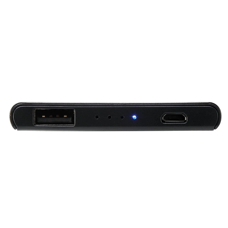 Batterie externe ultramince à 1 port de 4 000 mA h avec 1 charge supplémentaire