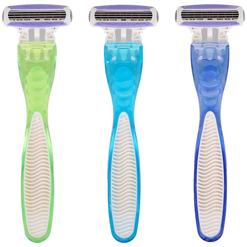 Rasoirs jetables à 4 lames pour femmes Equate 3 rasoirs