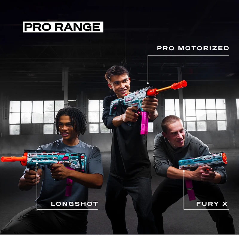 XSHOT SKINS Pro Series Fury-X by ZURU with 40 Darts, Air Pocket Technology Darts and Dart Storage, Outdoor Toy for Boys and Girls, Teens and Adults, Foam Blaster