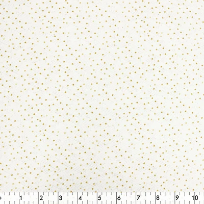 Tissu au mètre en coton Fabric Creations: BLANC VOUS SOUHAITE UN JOYEUX NOËL