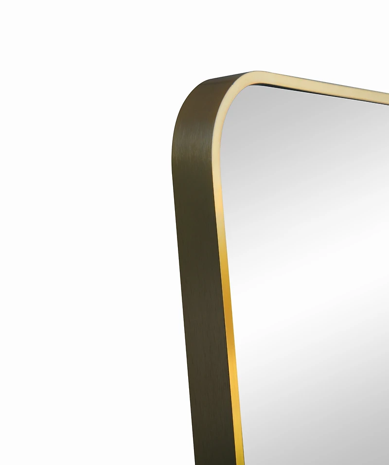 14X56inch AL Easel Mirror Gold, Sleek 14×56" Gold AL easel mirror.
