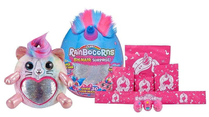Surprise des Rainbocorns aux cheveux longs