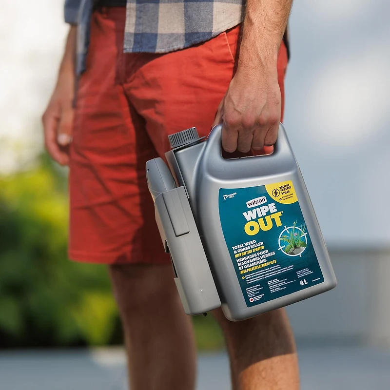 WILSON WIPEOUT Total Weed & Grass Killer, Fast-acting, non-selective herbicide