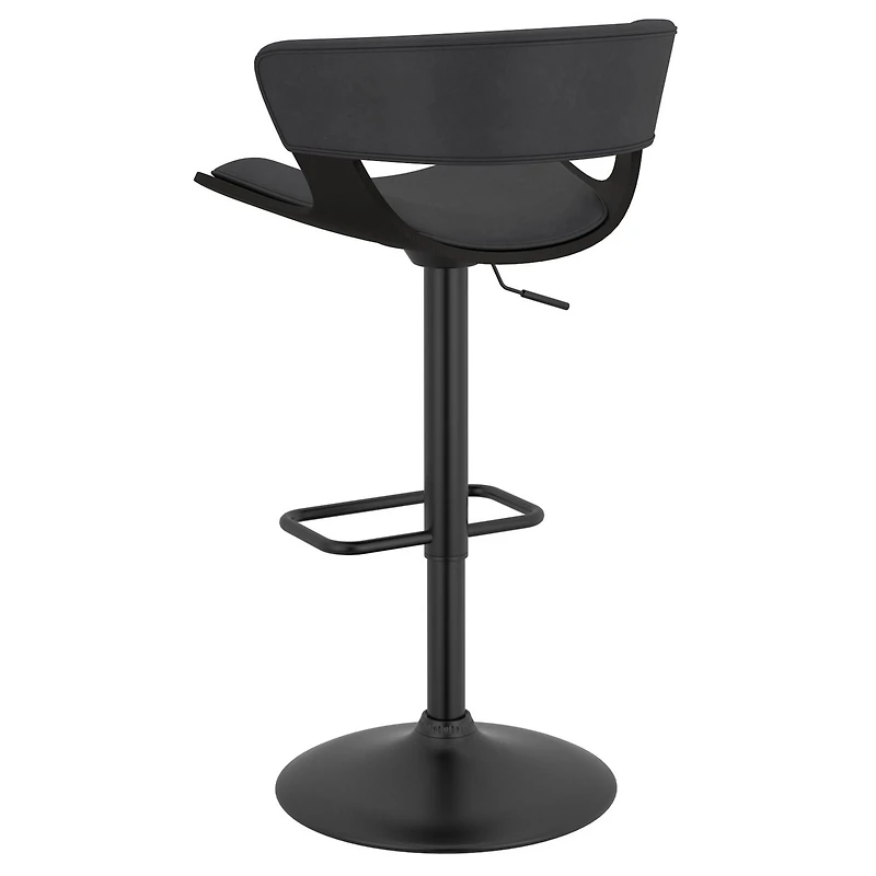 Contemporary Air Lift Stool in Charcoal