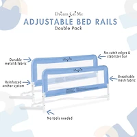 Dream On Me Adjustable Mesh Bedrail Double Pack, Model #443