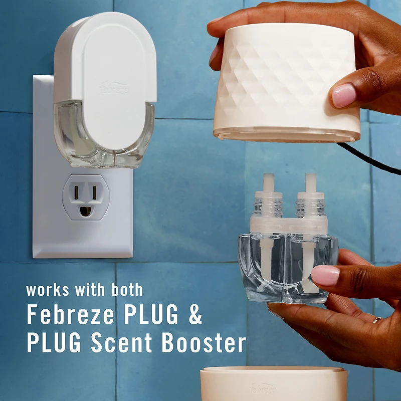 Assainisseur d’air à brancher Febreze, recharge d’huile parfumée qui combat les odeurs, parfum Croustade aux canneberges, 4 recharges