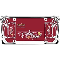 Cruiser Accessories, cadre chromé avec palmier pour plaque d’immatriculation