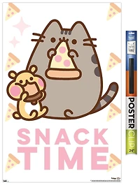 Pusheen - Snack Time Wall Poster, 14.725" x 22.375" Framed