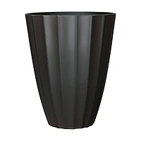 16" grand planteur cannelé, Bronze 16 po, Grand planteur cannelé