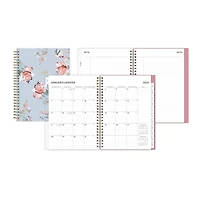 2024 Weekly Monthly Planner, 5.875x8.625, Blue Sky, Jessie Blue