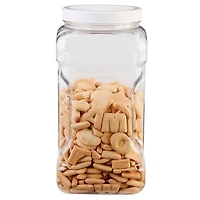 Rubbermaid Square Food Storage Jar, 3.8 Litre, White, 3.8 L