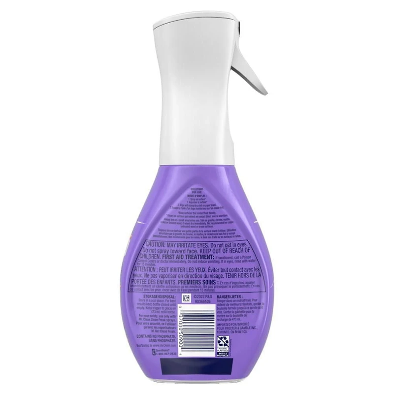 Mr. Clean Clean Freak Deep Cleaning Mist Multi-Surface Spray, Lavender Scent Starter Kit, 1 count, 473mL