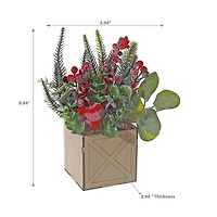 Frosted Berry Square Pot Small