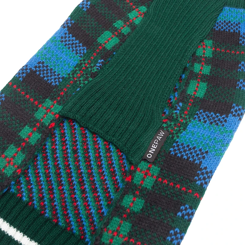 One Paw, Pull Plaid de Fête, Pull pour chien