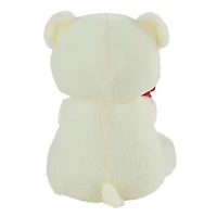 Way To Celebrate Valentine’s Day Truly Bear Plush Toy, White 