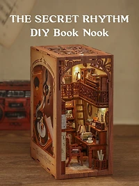 Tradeopia Puzzle en bois 3D – Kit DIY Le Rythme Secret Bibliothèque Miniature