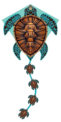 X Kites DLX Diamond Deluxe Nylon DIamond Kite - Turtle
