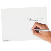 Boîtes de cartes UNICEF de Noël, Hallmark, Sapin « peace » (20 cartes et 21 enveloppes)