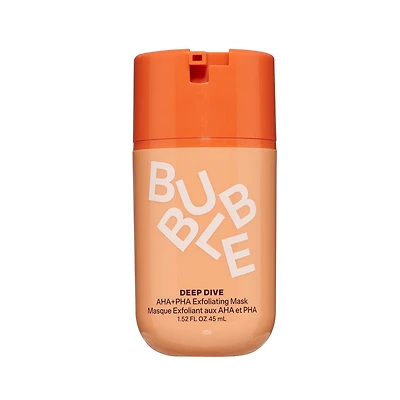 Bubble Skincare Deep Dive AHA + PHA Facial Exfoliant Mask, AHA + PHA Exfoliating Mask
