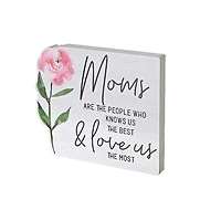 Wood Block Decor Moms Love Us