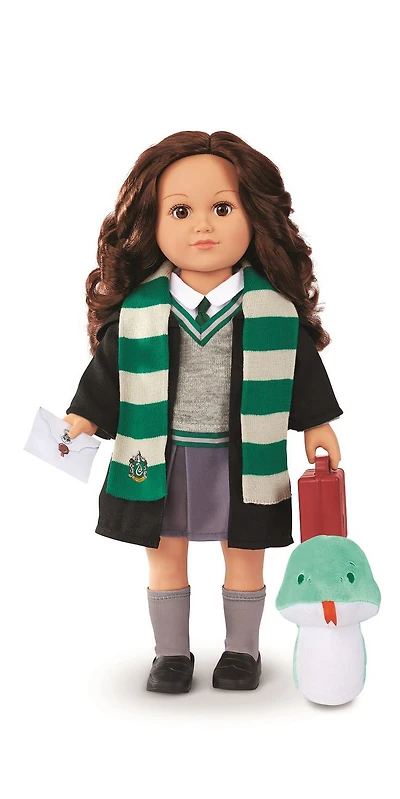 My Life As Harry Potter Slytherin Posable 18-inch Doll, Brunette Hair, Brown Eyes
