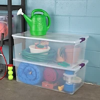 Sterilite 104 Liter ClearView™ Latch Wheeled Underbed Box