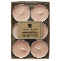 Hometrends Paquet de 6 lumignons parfumée Mûre et magnolia