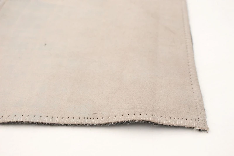 ECARPETGALLERY 3'9" x 5'9" Contemporary Cowhide Patchwork Handmade Area Rug for Living Room, Dining Room and Bedroom in Grey